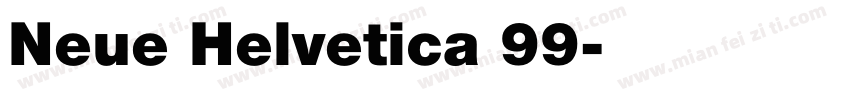 Neue Helvetica 99字体转换